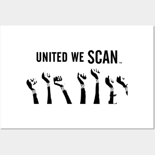 United We Scan (black) Posters and Art